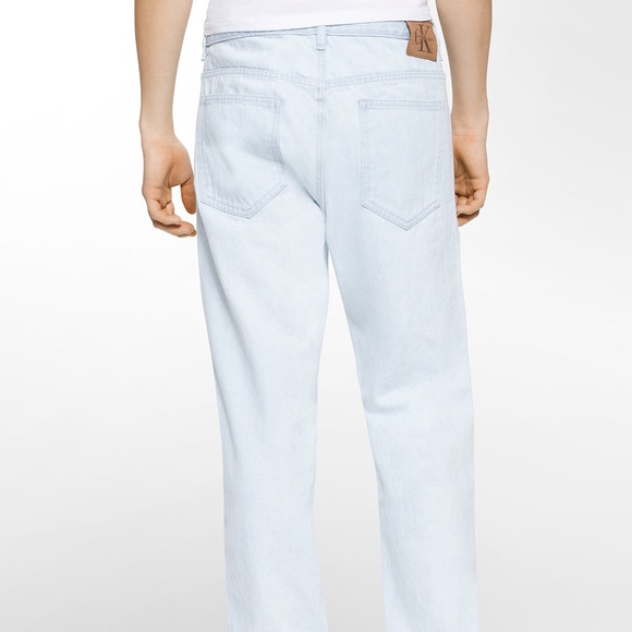 Calvin Klein Anti Fit Denim Jeans Ice Blue Model Grunge 30x32 Limited Edition - Picture 2 of 10